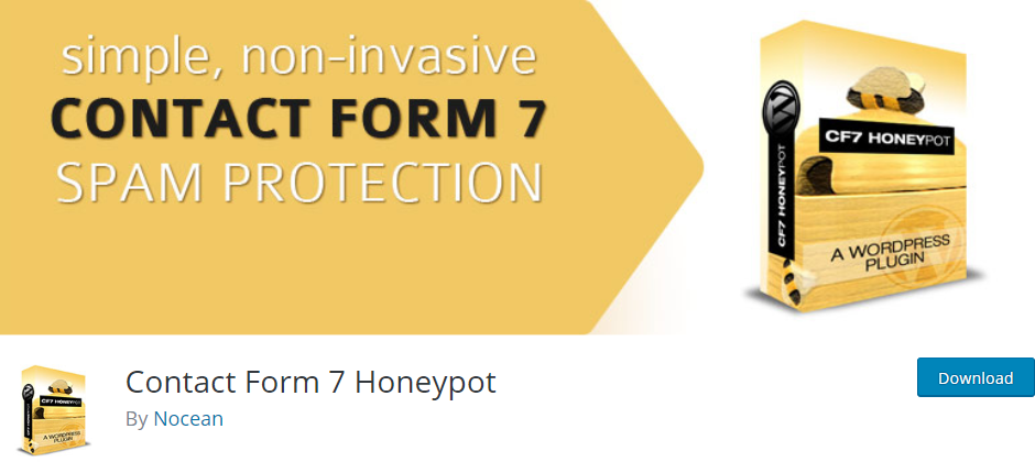 Contact form 7 Honeypot plugin